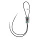 Wave .925 Sterling Silver Certified Authentic Handmade Navajo Native American Natural Turquoise Coral Bolo Tie 34299
