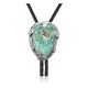 Leaf .925 Sterling Silver Certified Authentic Handmade Navajo Native American Natural Turquoise Bolo Tie 34381 Leaf .925 Sterling Silver Certified Authentic Handmade Navajo Native American Natural Turquoise Bolo Tie 34381