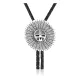 Sun .925 Sterling Silver Handmade Navajo Native American Bolo Tie 34384 Sun .925 Sterling Silver Handmade Navajo Native American Bolo Tie 34384