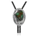 Flower Leaf .925 Sterling Silver Handmade Navajo Native American Natural Turquoise Bolo Tie 34386 Flower Leaf .925 Sterling Silver Handmade Navajo Native American Natural Turquoise Bolo Tie 34386