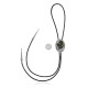 Flower Leaf .925 Sterling Silver Certified Authentic Handmade Navajo Native American Natural Turquoise Bolo Tie 34386