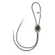 Flower Leaf .925 Sterling Silver Certified Authentic Handmade Navajo Native American Natural Turquoise Bolo Tie 34386