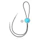 Wave .925 Sterling Silver Handmade Navajo Native American Natural Turquoise Bolo Tie 34387 Wave .925 Sterling Silver Handmade Navajo Native American Natural Turquoise Bolo Tie 34387