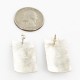 .925 Sterling Silver Handmade Certified Authentic Navajo Inlaid Natural Turquoise Multicolor Stud Native American Earrings 27177-4