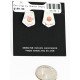 .925 Sterling Silver Handmade Certified Authentic Navajo Natural Agate Stud Native American Earrings 27175-1