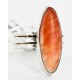 .925 Sterling Silver Handmade Certified Authentic Navajo Natural Spiny Oyster Native American Ring  26103-2