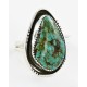 .925 Sterling Silver Handmade Certified Authentic Navajo Natural Turquoise Native American Ring  16997-1