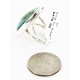 .925 Sterling Silver Handmade Certified Authentic Navajo Natural Turquoise Native American Ring  16997-1