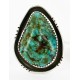 .925 Sterling Silver Handmade Certified Authentic Navajo Natural Turquoise Native American Ring  16997-1