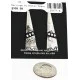 .925 Sterling Silver Handmade Navajo Stud Native American Earrings 27177-2