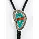 Handmade Certified Authentic Navajo .925 Sterling Silver Inlaid Natural Turquoise Jasper Native American Bolo Tie 24406-2 Handmade Certified Authentic Navajo .925 Sterling Silver Inlaid Natural Turquoise Jasper Native American Bolo Tie 24406-2