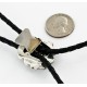 Handmade Certified Authentic Navajo .925 Sterling Silver Natural Turquoise Native American Bolo Tie  24406-4