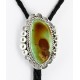 Handmade Certified Authentic Navajo .925 Sterling Silver Natural Turquoise Native American Bolo Tie  24408-1