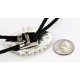 Handmade Certified Authentic Navajo .925 Sterling Silver Natural Turquoise Native American Bolo Tie  24408-1