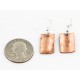 Handmade Certified Authentic Navajo Pure Copper Dangle Native American Earrings 27182-2