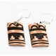 Handmade Certified Authentic Navajo Pure Copper Dangle Native American Earrings 27182-2