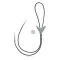 Bull Skull .925 Sterling Silver Handmade Navajo Native American Natural Turquoise Bolo Tie 34390