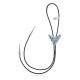 Bull Skull .925 Sterling Silver Certified Authentic Handmade Navajo Native American Natural Turquoise Bolo Tie 34390