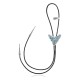 Bull Skull .925 Sterling Silver Certified Authentic Handmade Navajo Native American Natural Turquoise Bolo Tie 34390