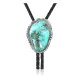 Wave .925 Sterling Silver Handmade Navajo Native American Natural Turquoise Bolo Tie 34392 Wave .925 Sterling Silver Handmade Navajo Native American Natural Turquoise Bolo Tie 34392