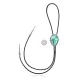Wave .925 Sterling Silver Handmade Navajo Native American Natural Turquoise Bolo Tie 34392 Wave .925 Sterling Silver Handmade Navajo Native American Natural Turquoise Bolo Tie 34392