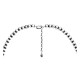 Wave .925 Sterling Silver Certified Authentic Navajo Native American Natural Turquoise Necklace 35117