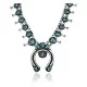 Squash Blossom .925 Sterling Silver Navajo Native American Natural Turquoise Necklace 35119 Squash Blossom .925 Sterling Silver Navajo Native American Natural Turquoise Necklace 35119
