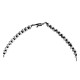 Squash Blossom .925 Sterling Silver Certified Authentic Navajo Native American Natural Turquoise Necklace 35120