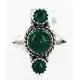.925 Sterling Silver Handmade Navajo Natural Malachite Native American Ring 12831-2 .925 Sterling Silver Handmade Navajo Natural Malachite Native American Ring 12831-2