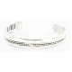 Handmade Certified Authentic Navajo .925 Sterling Silver Native American Bracelet 12538-1