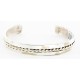 Handmade Certified Authentic Navajo .925 Sterling Silver Native American Bracelet 12538-2