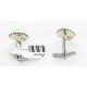 Handmade Certified Authentic Navajo .925 Sterling Silver Natural Turquoise Native American Cuff Links 19109-1