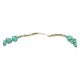 .925 Sterling Silver Certified Authentic Navajo Native American 1 strand Natural Turquoise Necklace 35126