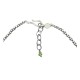 Wave .925 Sterling Silver Certified Authentic Handmade Navajo Native American Natural Turquoise Necklace 35129