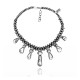 Swirl .925 Sterling Silver Certified Authentic Handmade Navajo Native American White Buffalo Necklace 35132