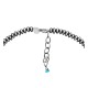 .925 Sterling Silver Certified Authentic Handmade Navajo Native American Natural Turquoise Spiny Oyster Necklace and Pendant 35134