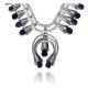.925 Sterling Silver Certified Authentic Handmade Navajo Native American Spiny Oyster Necklace 35136