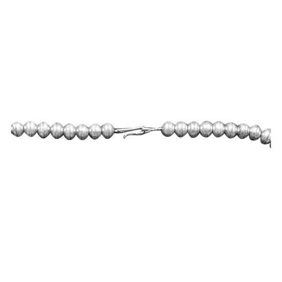 .925 Sterling Silver Certified Authentic Navajo Native American Coral Necklace 35142