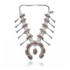 .925 Sterling Silver Certified Authentic Navajo Native American Coral Necklace 35142