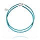 .925 Sterling Silver Certified Authentic Navajo Native American 2 strand Magnesite Necklace 35145