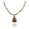 Sun .925 Sterling Silver Certified Authentic Handmade Navajo Native American Natural Turquoise Necklace 35148