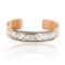 Handmade Bear Certified Authentic Roanhorse Navajo Pure .925 Sterling Silver and Copper Native American Bracelet 12770-3-2