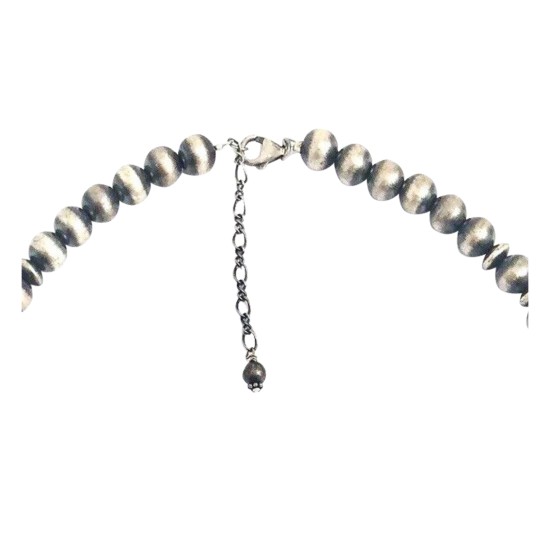Sun .925 Sterling Silver Certified Authentic Handmade Navajo Native American Spiny Oyster Necklace 35149