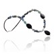 HUGE Certified Authentic Navajo .925 Sterling Silver Turquoise, Lapis and Black Onyx Native American Necklace 390907265086