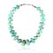 .925 Sterling Silver Navajo Native American 1 strand Natural Turquoise Necklace 35150