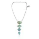 Swirl .925 Sterling Silver Handmade Navajo Native American Natural Turquoise Necklace 35155 Swirl .925 Sterling Silver Handmade Navajo Native American Natural Turquoise Necklace 35155