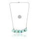 .925 Sterling Silver Navajo Native American Natural Turquoise Necklace 35158 .925 Sterling Silver Navajo Native American Natural Turquoise Necklace 35158