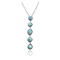 .925 Sterling Silver Certified Authentic Navajo Native American Natural Turquoise Necklace 35159