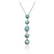 .925 Sterling Silver Navajo Native American Natural Turquoise Necklace 35159 .925 Sterling Silver Navajo Native American Natural Turquoise Necklace 35159