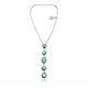 .925 Sterling Silver Navajo Native American Natural Turquoise Necklace 35159 .925 Sterling Silver Navajo Native American Natural Turquoise Necklace 35159